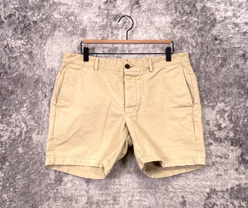 Sid Mashburn Shorts 35 Mens Cotton Canvas Woven 7" Chino